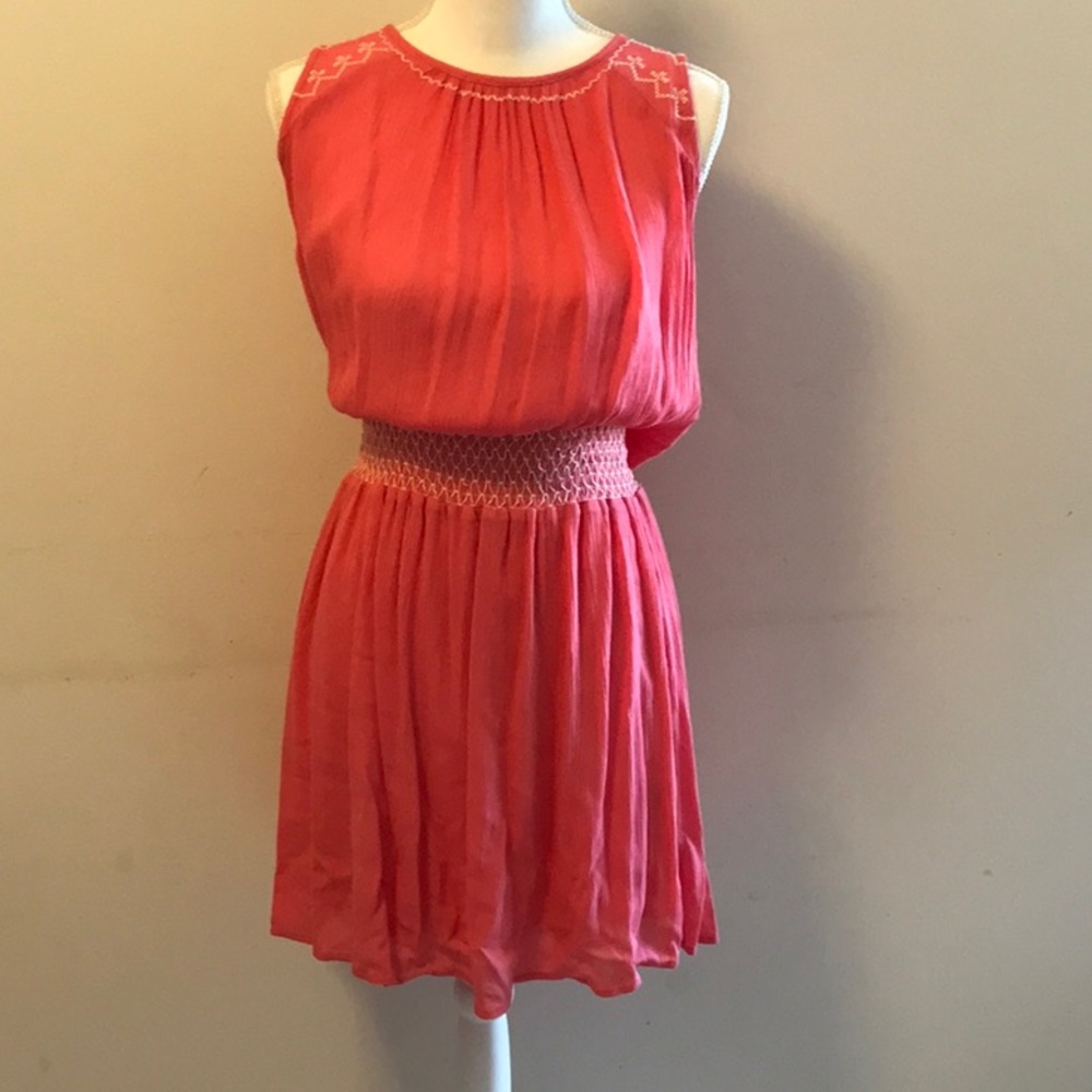 Bow+Arrow Pink Blouson Dress Small